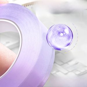 High Viscosity Crystal Ball Tape Transparent Colorful Sticky Crystal Ball Sticker Low Profile High Stress Relief for Students