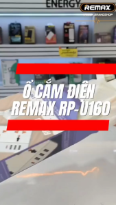 Soket REMAX OFFICIAL Heavy Duty Extension Plug With USB Smart Port Wire Power Socket Strip Portable Cord LRRPU160