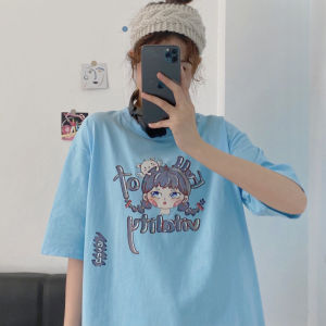 Pure Cotton Short Sleeve T-Shirt Women Summer Thin Loose Korean Style Half Sleeve Design Sensation Chic Hong Kong Flavor Top