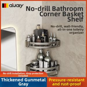 ZHIZHOU | Corner Space-saving Wall-mounted Shower Caddy