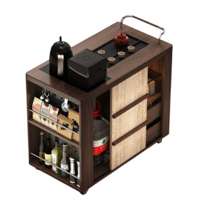 Weimei | Portable Solid Wood Tea Table with Kettle