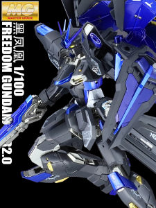 Bandai MG Freedom 2.0 Gundam Assembly Model Black Phoenix Gift for Boyfriend Puzzle Play Anime Robot Transforming Toy