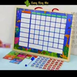 Bảng Khen Thưởng Kỷ Luật Bằng Gỗ Có Nam Châm  Rèn Luyện Thói Quen Tốt Và Tính Kỉ Luật Cho Bé Xương Rồng Nhỏ