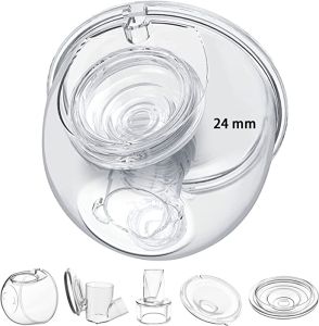 วาล์วปากเป็ดซิลิโคน5แพ็คและซิลิโคนไดอะแฟรมแพ็ค4ชิ้นเข้ากันได้กับปั๊มนมแบบ S9 / S12 / S9Pro / S12Pro สวมใส่ได้เปลี่ยนชิ้นส่วนเครื่องปั๊มนมไฟฟ้า