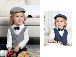 หมวกเด็ก หมวกเบเร่ต์ หมวกเบเร่ต์ย้อนยุคสำหรับเด็กหัดเดินหมวกเบเร่ต์ย้อนยุคอุปกรณ์เสริมเครื่องแต่งกายวันฮาโลวีนหมวกบีนนี่สำหรับใส่นอกบ้านเด็กผู้หญิงหมวกถ่ายภาพวันเกิดหมวกนุ่มซับในหมวกอบอุ่นหนา