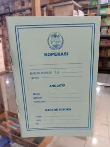 Buku Koprasi 12 lembar 24 halaman ukuran A6/105x16cm