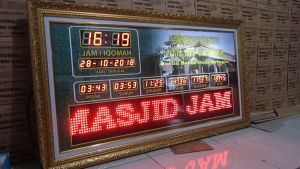 Jadwal Sholat Digital Abadi 75x185Cm Plus Running Text