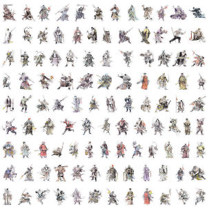 Waterproof Stickers 60 Pieces Three Kingdoms Characters Cute Cartoon Children Reward Decorative Scrapbooking Sticker