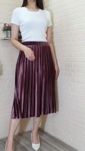 ROK PLISKET BLUDRU VELVET 7/8 PREMIUM / BISA COD ROK PLISKET BLUDRU PENDEK