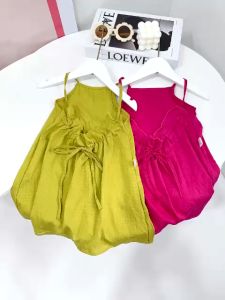 Váy hai dây maxi chất đũi cho bé gái từ 8-22kg