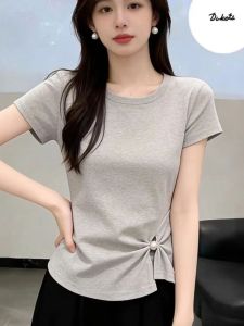 QIAOXIZI | Elegant Stylish Cotton Slim Fit Womens T-Shirt