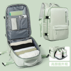 Moyyi Ba lô du lịch lớn Phụ Nữ Mang Theo Trên ba lô đi bộ đường dài Không Thấm Nước Ba lô thể thao ngoài trời Giản Dị Túi Ba lô đi học 17.3Inch Ba lô máy tính xách tay