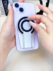 Thin Light Lazy Holder Mobile Phone Holder 360°Rotating Bracket Phone Grip for Phones Tablets Desktop Holder Magnetic Wireless Charging Magsafe Magnetic Bracket Cellphone Kickstand Magnetic Attraction Holder Anti-drop PC Bracket