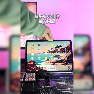 ขาตั้งแท็บเล็ตและมือถือ 360° หมุนได้ไม่จำกัด ฐานกันลื่น Alloy Base + ABS Panel ใช้งานสะดวก (Tablet & Mobile Stand 360 Rotation)