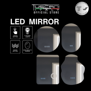 Tuscani 6050-RT-L 6060-RO-L 7050-OD-L 7050-OV-L - Bathroom Mirror with LED