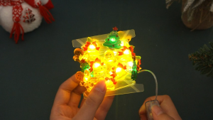 Christmas Tree Decoration For Home String Fairy Light Xmas Garland Wreath Ornaments 2meters 20bulbs Battery Operated Santa Claus Pine Tree Indoor