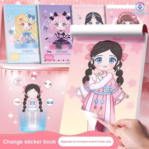 ✨NEW✨Changing Clothes Sticker Princess Changing Clothes Sticker Cartoon Cute Sticker Girls Toy