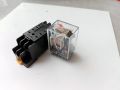 (PAKET SET) RELAY MY2N 220V 8kaki DAN SOKET RELAY MY2N 220VOLT SOKET RELAY MY2N 220 Volt RELAY 220V MY2N. 