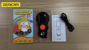 2.0 IPS 500X Digital Magnifying Glass with 8 LEDs Handheld Portable Microscope Camera Check Jewelry Electronics Repair 1080P