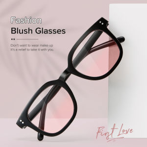 OQ BOGA 2 สไตล์ผู้หญิงแฟชั่นแว่นตากลางแจ้งตกแต่งสแควร์กรอบแว่นตาพลาสติก