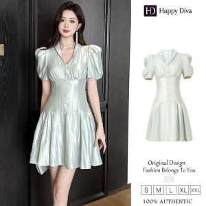 Happy Diva Womens Dresses Puff Sleeve Dresses Cropped Dresses A-Line Dresses Casual Dresses 91315
