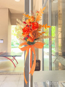 Glass Door Handles Flower Art Bouquet Decorations Entrance Hall Simulated Flowers Home Decorations Silk Flowers Indoor Plants