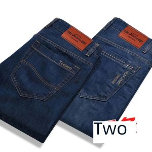 Quần Jeans Nam Mùa Hè Ống Thẳng Rộng Cạp Cao Thường Ngày Quần Jeans Nam Cỡ Lớn Quần Jeans Nam Trung Niên Quần Jeans Nam Thương Mại Công Sở