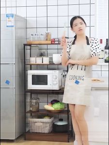 5 Tiers Stainless Steel Rack Rak Dapur Microwave Oven Rack Rak Besi Serbaguna Kitchen Organizer Kitchen Storage Rack 厨房收纳置物架