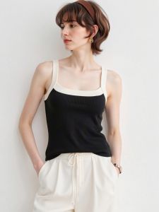 Basic House | Colorblock Sleeveless Spaghetti Strap Tank Top