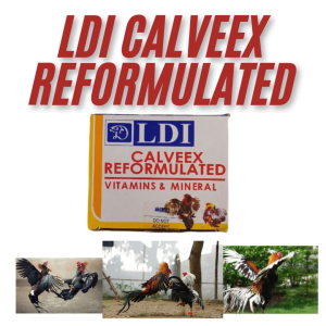 vitamin ayam CALVEEX LDI ( 1 STRIP ) - Vitamin Ayam Phillipines Menguatkan tulang otot sayap ayam