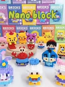 Nano Block Kartun Mini Bricks Balok Susun Mainan Anak Mainan Edukasi DIY 3DPuzzle Kado Anak