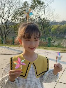 10pcs Colorful Six-Leaf Windmill Hair Clip Korean Version Headdress Windmill Roof Clip