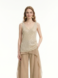 Basic House | Breathable Sequined Sleeveless Vest