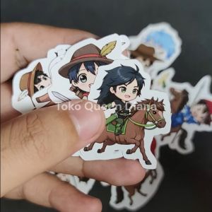 Stiker Gambar Kuda Kartun Anak Lucu Isi 16 Pcs