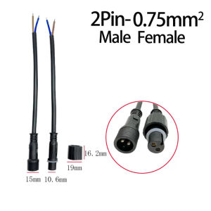 Waterproof Wire Connector Set 2/3/4/5/6Pin Plug Socket with 0.5-1.5mm² Cable Rated Electrical Joint for LED Lights And Outdoor