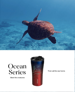 STTOKE Leakproof Ceramic Insulated Cup | Ocean Series | 460ml (16oz) | Worlds First Shatterproof Ceramic Cup