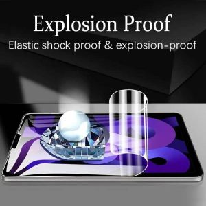 100D Front Back HD Clear Soft Hydrogel Film For iPad Pro Air 13 11 inch 2024 Anti Scratch Anti-Fingerprints Tablet Screen Protector 9D Carbon Fiber Back Film