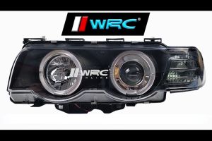 Sonar BMW 7 Series E38 1998 - 2001 Projector Headlamp With Magic Ring ( Clear + Black )