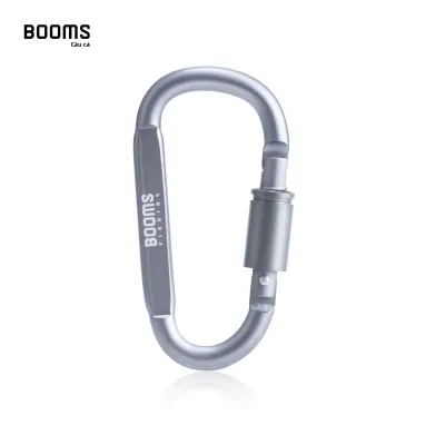 1/9 Chiếc Hợp Kim Nhôm D-Ring Carabiner Kẹp Vít Khóa Du Lịch Móc Boom Câu Cá Trại Leo Núi Thiết Bị Sinh Tồn Karabiner