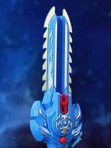 Kid Sword Launcher Led Spinning Top Toy Creative Hand Cranked Color Luminous Spinning Toys For Boys Girls Children Gifts