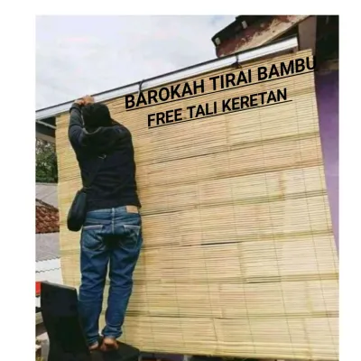 PROMO tirai bambu gulung luar rumah / others / tirai bambu outdoor indor / kere wide bambu gulung / tirai bambu teras rumah