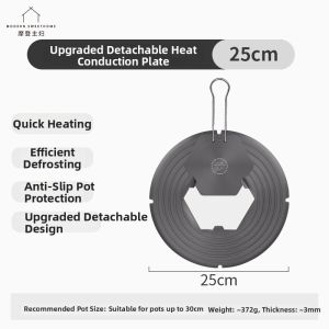 MODERN SWEETHOME | Detachable Heat Deflection Plate Prevent Burn Blackening Thawing Tool