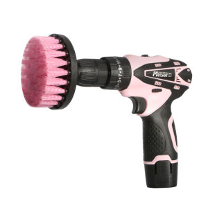 MULAN | Electric Screwdriver Cleaning Brush Multifunction Pink Lithium Power Drill
