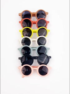 [Fast Shipping] Kids Sunglasses Round Lenses Multi-color Frames Foldable Sunglasses for Kids