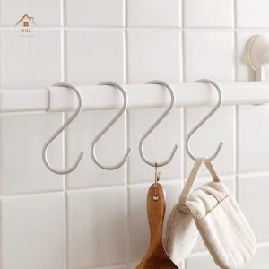 DXL 3Pcs Set S-type Hook Seamless Home Kitchen Bathroom Storage Wardrobe Hanging Multi-functional Hanger