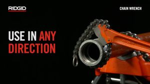 RIDGID ประแจจับท่อแบบโซ่ สําหรับจับท่อขนาด 3" เครื่องมือช่าง ประแจจับท่อ จับท่อขนาดเล็ก