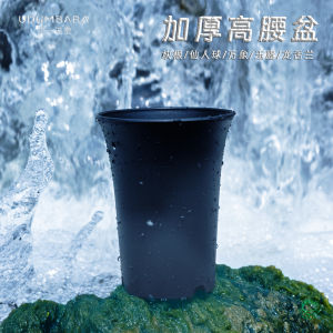 Thickened Frosted Plastic Flower Pot High Waist Cactus Echeveria Plant Pots Indoor Outdoor Garden Simple Style round Mouth