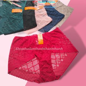 Quần chip ren lưới cao cấp BeeNa 6777 thông hơi thoáng mát size XXL lưng cao vừa