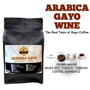 KOPI ARABICA ACEH GAYO WINE 1 kg KOPI BUBUK HALUS MURNI ARABIKA ULEE KARENG ACEH ASLI ORIGINAL.