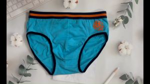 กางเกงชั้นในชายผ้าฝ้ายใส่สบาย ระบายอากาศได้ดี ดีไซน์สปอร์ต 4 สี ขนาด 26CM/27CM/29CM